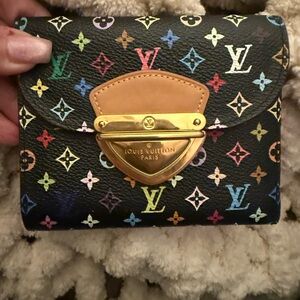 Louis Vuitton Black Multicolor Monogram Wallet
